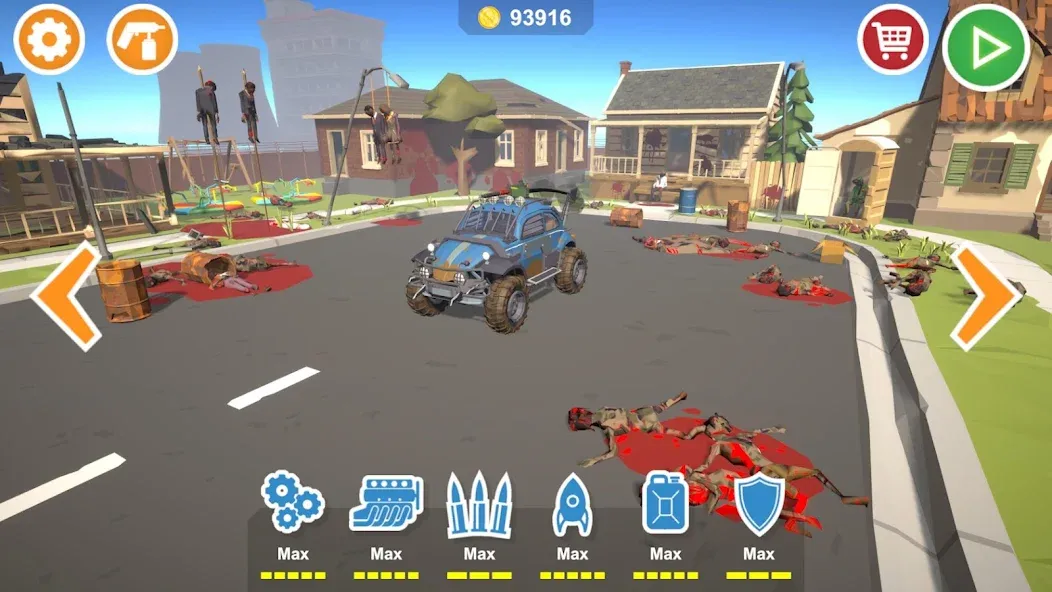 Zombie Cars Crush: Racing Die (Зомби Карс)  [МОД Unlocked] Screenshot 1