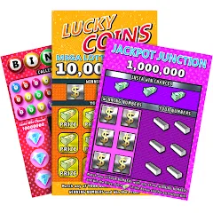 Скачать взломанную Scratch Off Lottery Casino (Скретч Офф Лотерейное Казино)  [МОД Mega Pack] - полная версия apk на Андроид