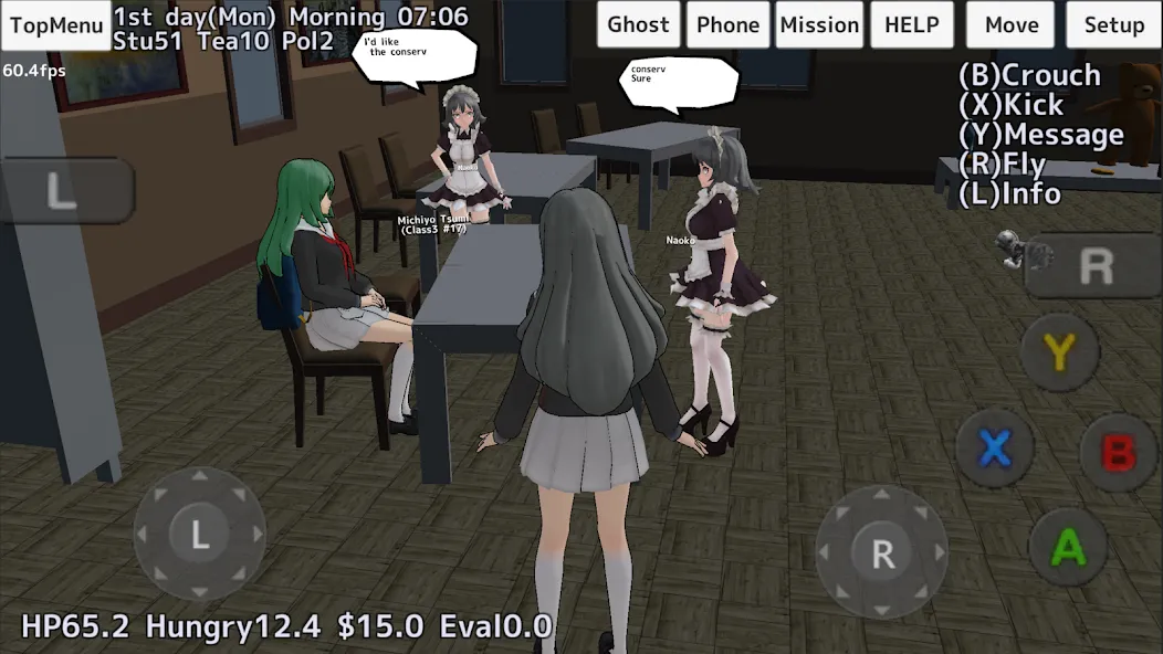 School Girls Simulator (Школьный девичник Симулятор)  [МОД Все открыто] Screenshot 3