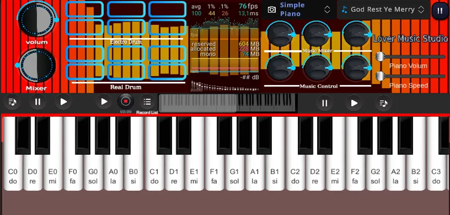 Org Piano:Real Piano Keyboard (Орг Пиано)  [МОД Бесконечные деньги] Screenshot 4