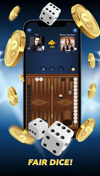 PPNards: Backgammon board game (ППНардс)  [МОД Mega Pack] Screenshot 2