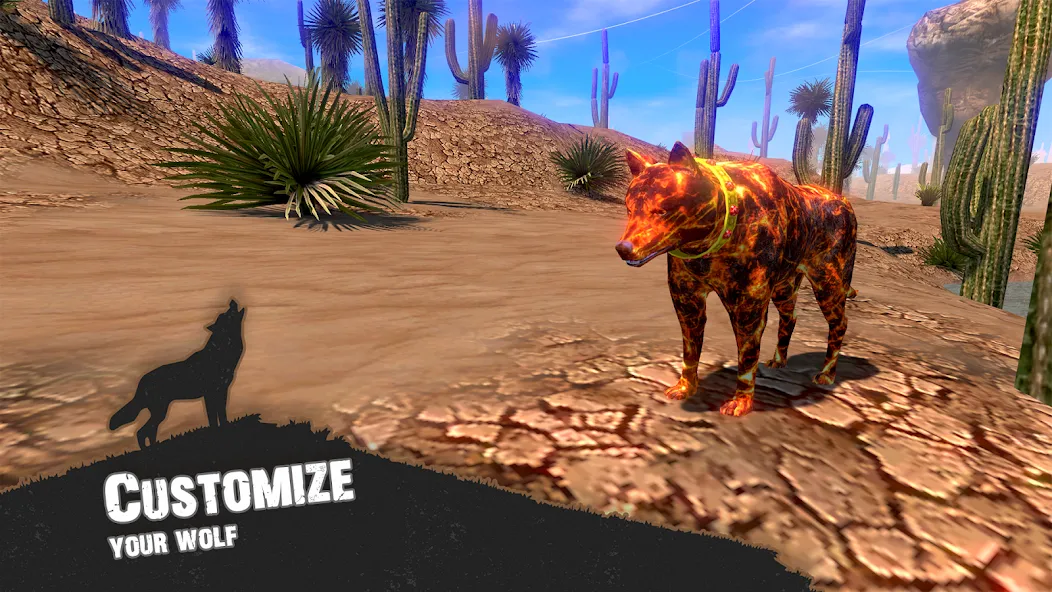 Wolf Simulator - Animal Games  [МОД Unlocked] Screenshot 2