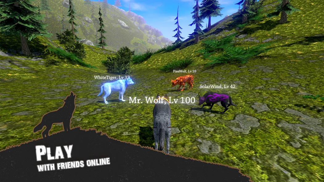 Wolf Simulator - Animal Games  [МОД Unlocked] Screenshot 3