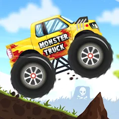 Скачать взломанную Kids Monster Truck Racing Game  [МОД Unlocked] - стабильная версия apk на Андроид