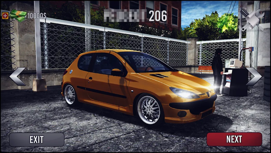 206 Drift Simulator (Дрифт Симулятор)  [МОД Много денег] Screenshot 1