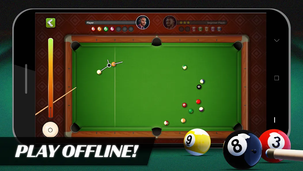 8 Ball Billiards Offline Pool (Балл Бильярд Оффлайн Пул)  [МОД Mega Pack] Screenshot 1