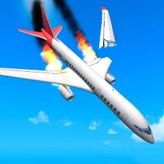 Скачать взломанную Plane Crash: Flight Simulator (Плейн Краш)  [МОД Много денег] - последняя версия apk на Андроид