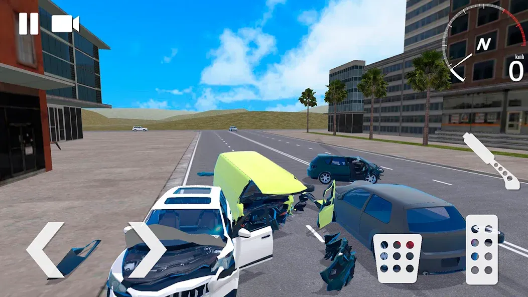 Traffic Crashes Car Crash (Трафик Краш Кар Краш)  [МОД Меню] Screenshot 3