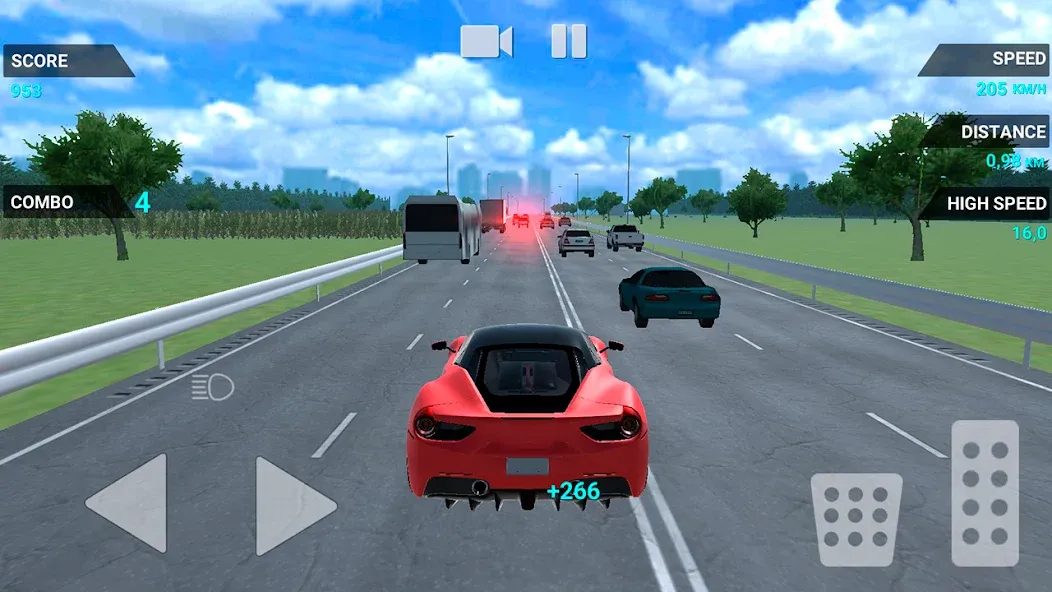 Traffic Racer Speeding Highway (Трафик Рейсер Скоростная Шоссе)  [МОД Unlocked] Screenshot 2