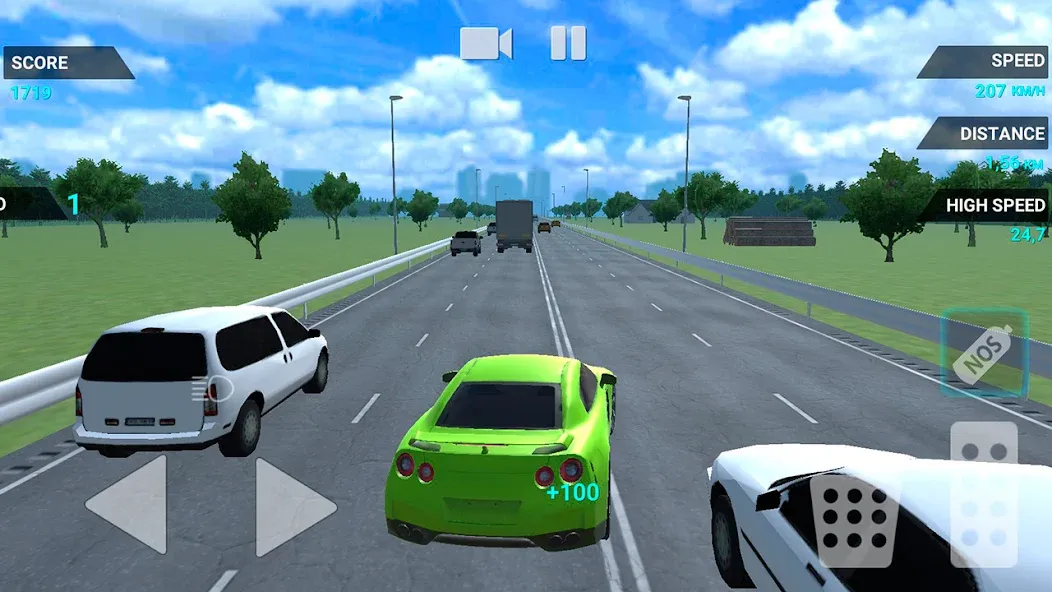 Traffic Racer Speeding Highway (Трафик Рейсер Скоростная Шоссе)  [МОД Unlocked] Screenshot 3