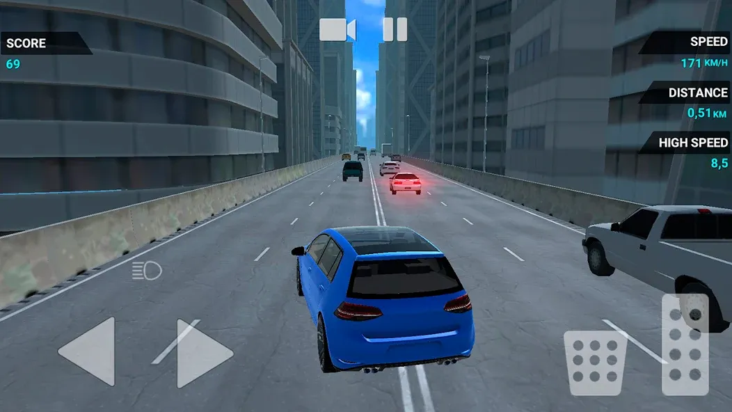 Traffic Racer Speeding Highway (Трафик Рейсер Скоростная Шоссе)  [МОД Unlocked] Screenshot 5