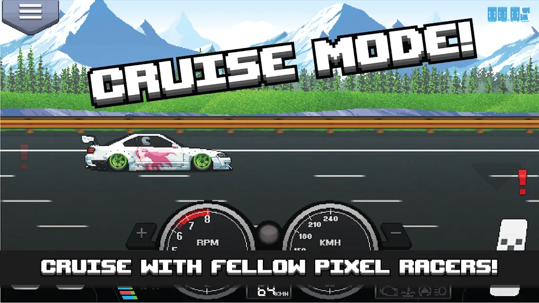 Pixel Car Racer (Пиксельный гоночный автомобиль)  [МОД Бесконечные деньги] Screenshot 4