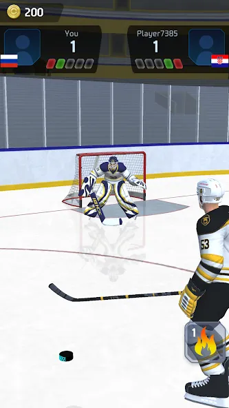 Hockey Game Stars 3D (Хоккей Гейм Старс 3D)  [МОД Unlocked] Screenshot 1