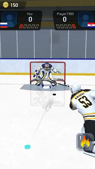 Hockey Game Stars 3D (Хоккей Гейм Старс 3D)  [МОД Unlocked] Screenshot 2