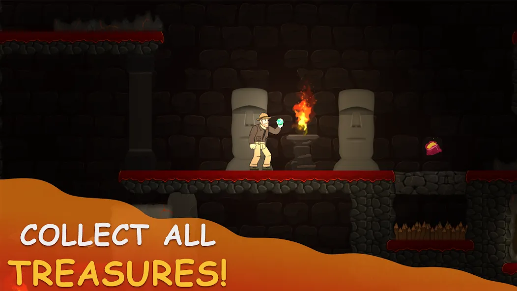 Volcano Escape (Вулканическое бегство)  [МОД Бесконечные монеты] Screenshot 1