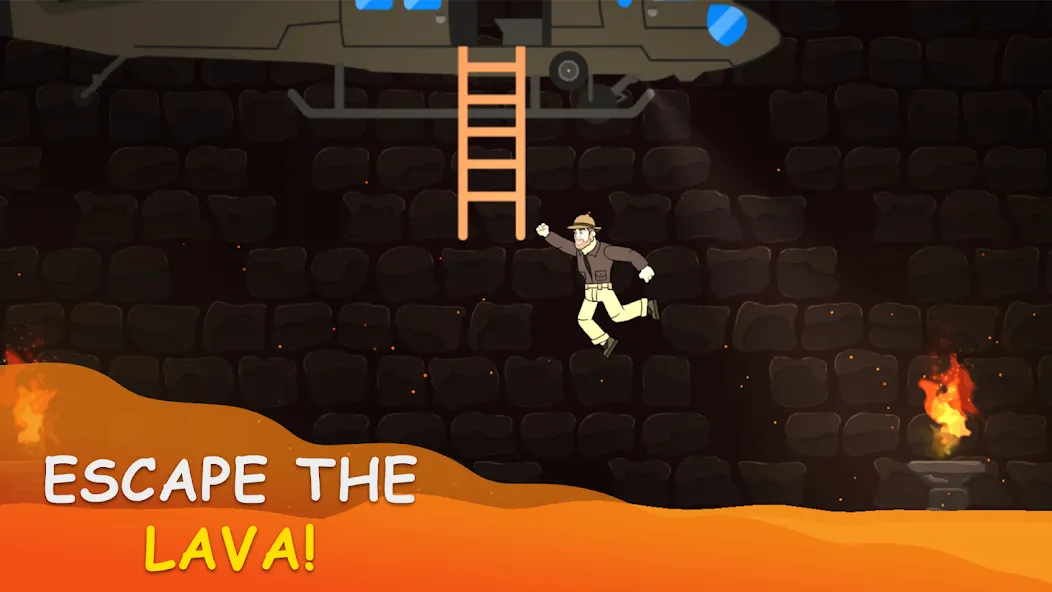 Volcano Escape (Вулканическое бегство)  [МОД Бесконечные монеты] Screenshot 2