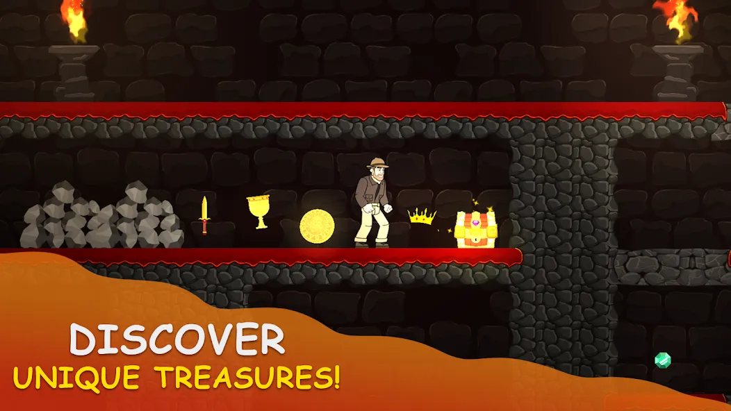 Volcano Escape (Вулканическое бегство)  [МОД Бесконечные монеты] Screenshot 3