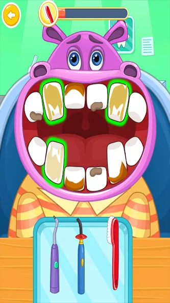 Children's doctor : dentist  [МОД Menu] Screenshot 1