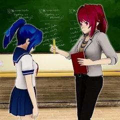 Скачать взломанную Anime Girl School Teacher 3D  [МОД Все открыто] - последняя версия apk на Андроид