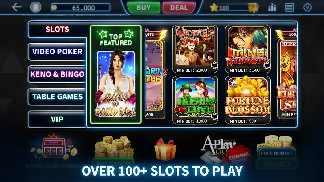 A-Play Online - Casino Games  [МОД Все открыто] Screenshot 2