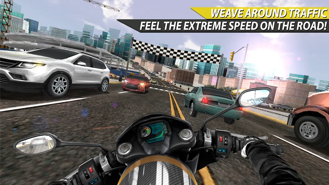 Moto Rider In Traffic (Мото Райдер в Трафике)  [МОД Unlocked] Screenshot 2