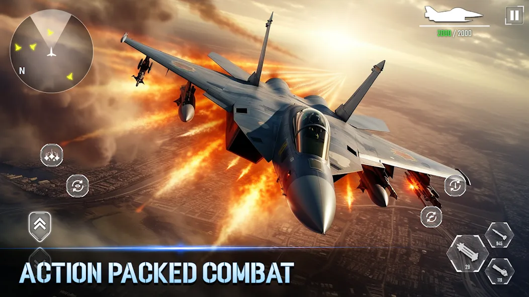 Aircraft Strike: Jet Fighter  [МОД Unlocked] Screenshot 1