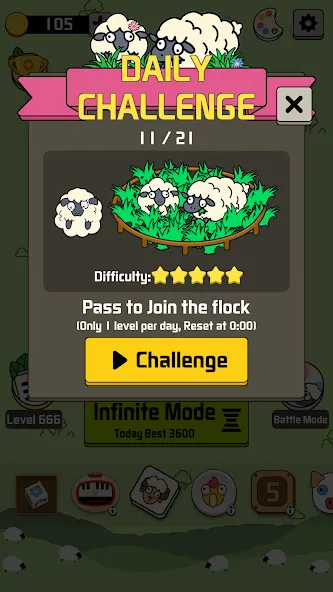 Sheep N Sheep: Daily Challenge (Шип эн Шип)  [МОД Все открыто] Screenshot 2