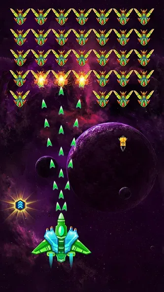 Galaxy Attack: Shooting Game (Гэлэкси Аттак)  [МОД Mega Pack] Screenshot 1