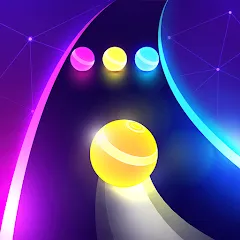 Скачать взлом Dancing Road: Color Ball Run! (Дансинг Роад)  [МОД Много монет] - последняя версия apk на Андроид