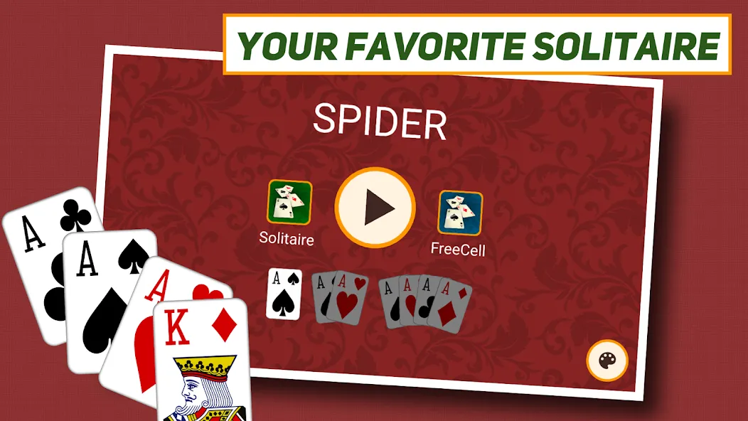 Spider Solitaire: Classic  [МОД Unlimited Money] Screenshot 1