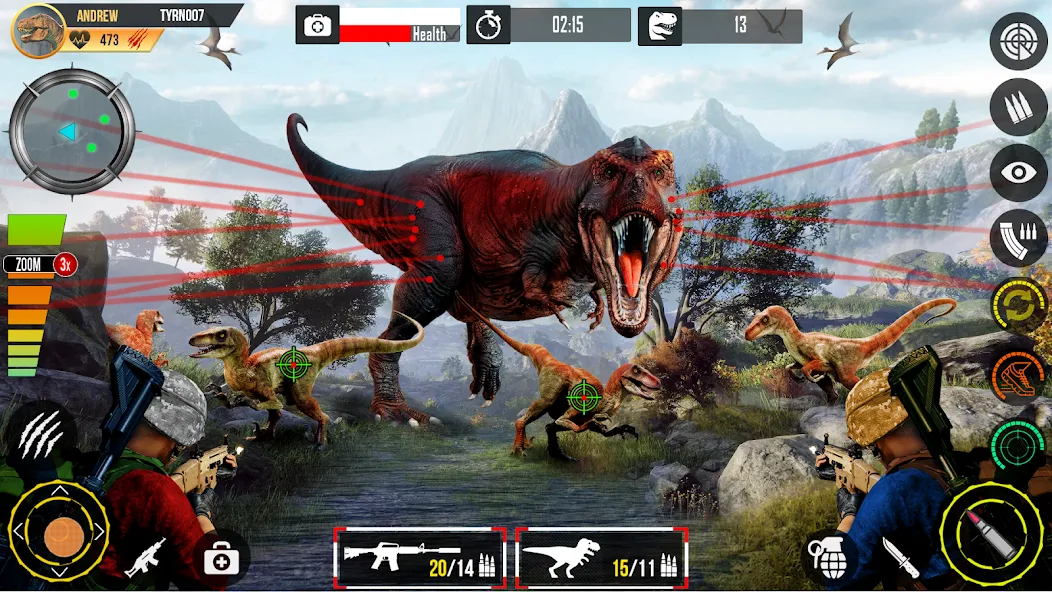 Real Dino Hunting Gun Games (Риал Дино Хантинг Ган Геймс)  [МОД Mega Pack] Screenshot 3