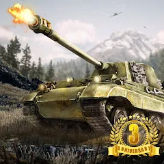 Скачать взломанную Tank Warfare: PvP Battle Game (Танковое сражение)  [МОД Mega Pack] - стабильная версия apk на Андроид