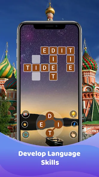 Word Game : Crossword (Кроссворд)  [МОД Бесконечные монеты] Screenshot 2