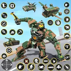 Скачать взлом Army Bus Robot Car Game 3d  [МОД Unlocked] - стабильная версия apk на Андроид