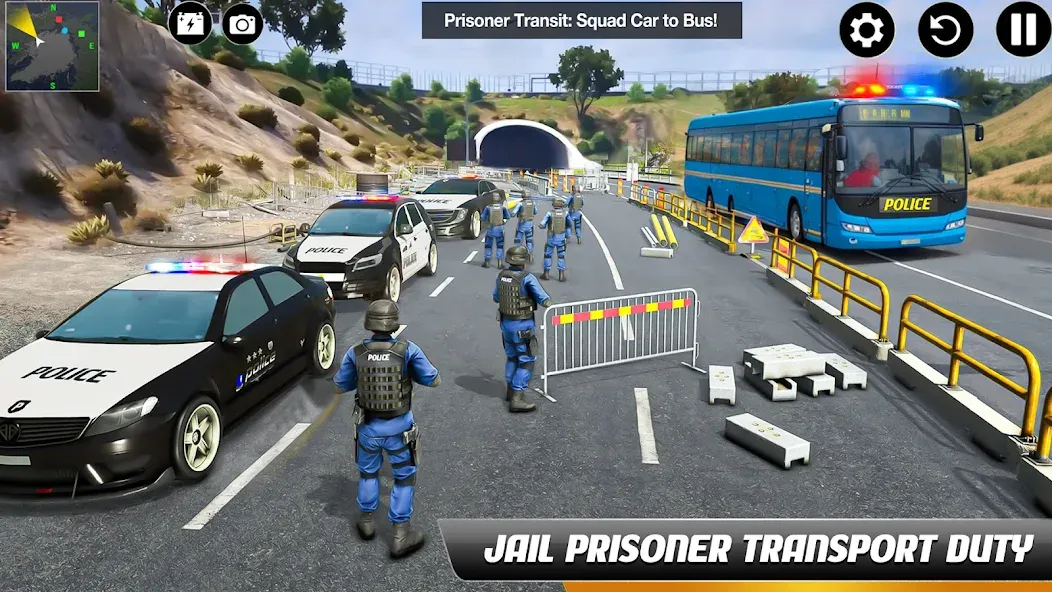 Police Bus Simulator Bus Games  [МОД Unlocked] Screenshot 2