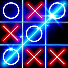 Скачать взлом Tic Tac Toe Glow: 2 Players  [МОД Mega Pack] - последняя версия apk на Андроид