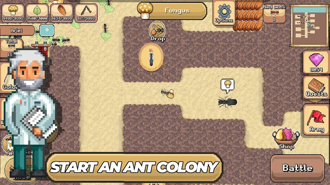 Pocket Ants: Colony Simulator (Покет Муравьи)  [МОД Unlimited Money] Screenshot 1