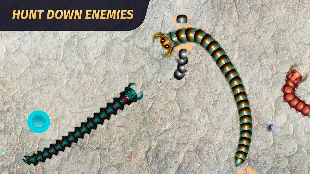 Worm.io - Gusanos Battle  [МОД Mega Pack] Screenshot 2