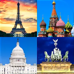 Скачать взломанную Capitals of the World - Quiz  [МОД Menu] - последняя версия apk на Андроид