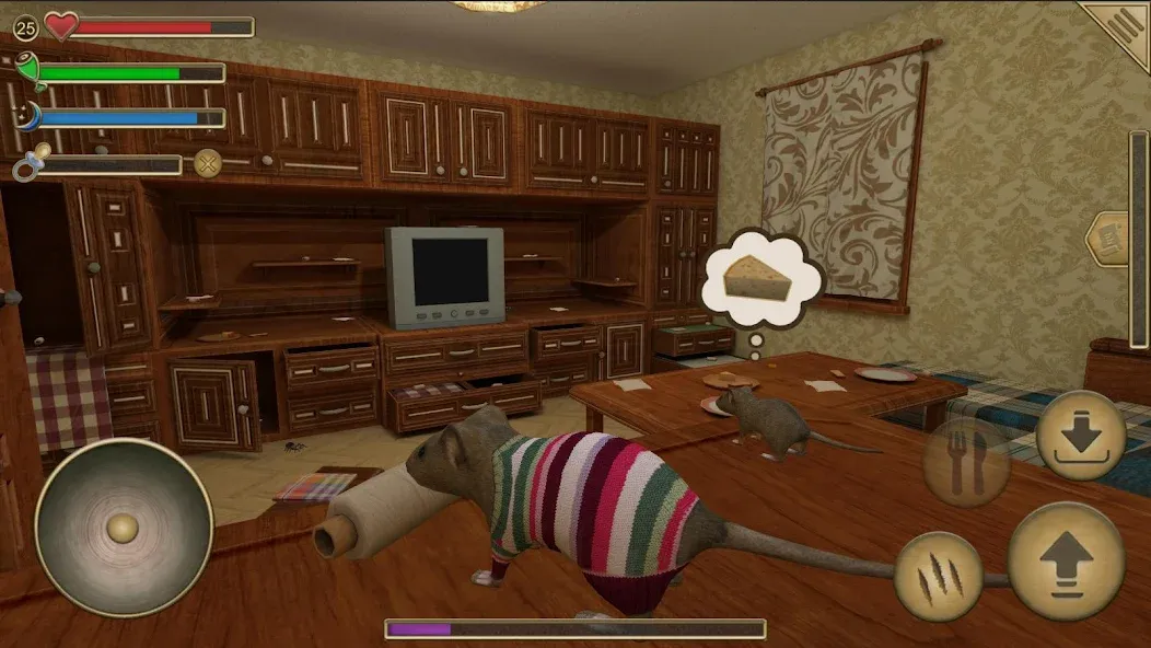 Mouse Simulator :  Forest Home  [МОД Бесконечные монеты] Screenshot 2