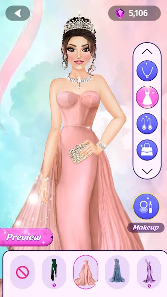 Dress Up Fashion: Makeup Games  [МОД Много монет] Screenshot 5