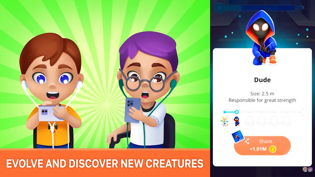 Human Evolution Clicker  [МОД Unlocked] Screenshot 1