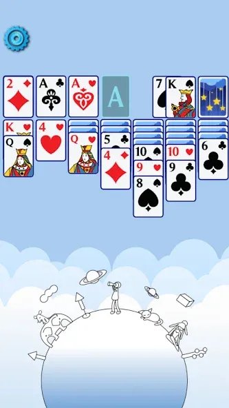 Solitaire Space™ (Солярис Спейс)  [МОД Unlocked] Screenshot 2