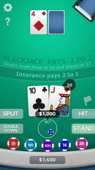 Blackjack 21  [МОД Mega Pack] Screenshot 5