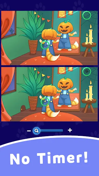 Find Differences: Cute Cats  [МОД Меню] Screenshot 3