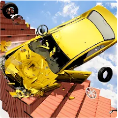 Скачать взломанную Beam Drive Crash Death Stair C (Бим Драйв Краш Дэт Стэр С)  [МОД Все открыто] - последняя версия apk на Андроид