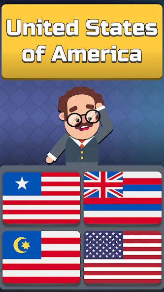 Geography: Flags Quiz Game  [МОД Бесконечные деньги] Screenshot 1