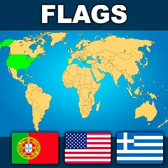 Взломанная Geography: Flags Quiz Game  [МОД Бесконечные деньги] - стабильная версия apk на Андроид