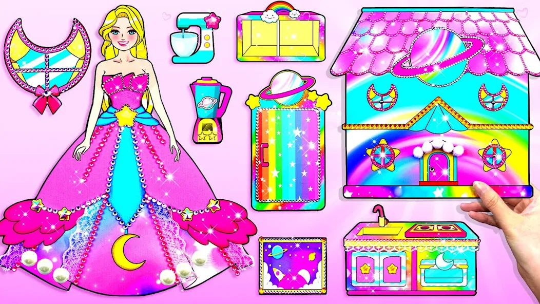 Doll Dress Up Makeup Girl Game (Чиби кукла одевает девушку игры)  [МОД Много монет] Screenshot 5