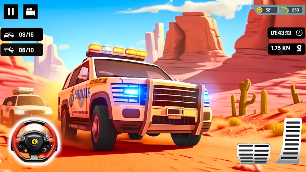 Police Car Kids Driving Game (Кидс Полис Геймс)  [МОД Unlimited Money] Screenshot 2